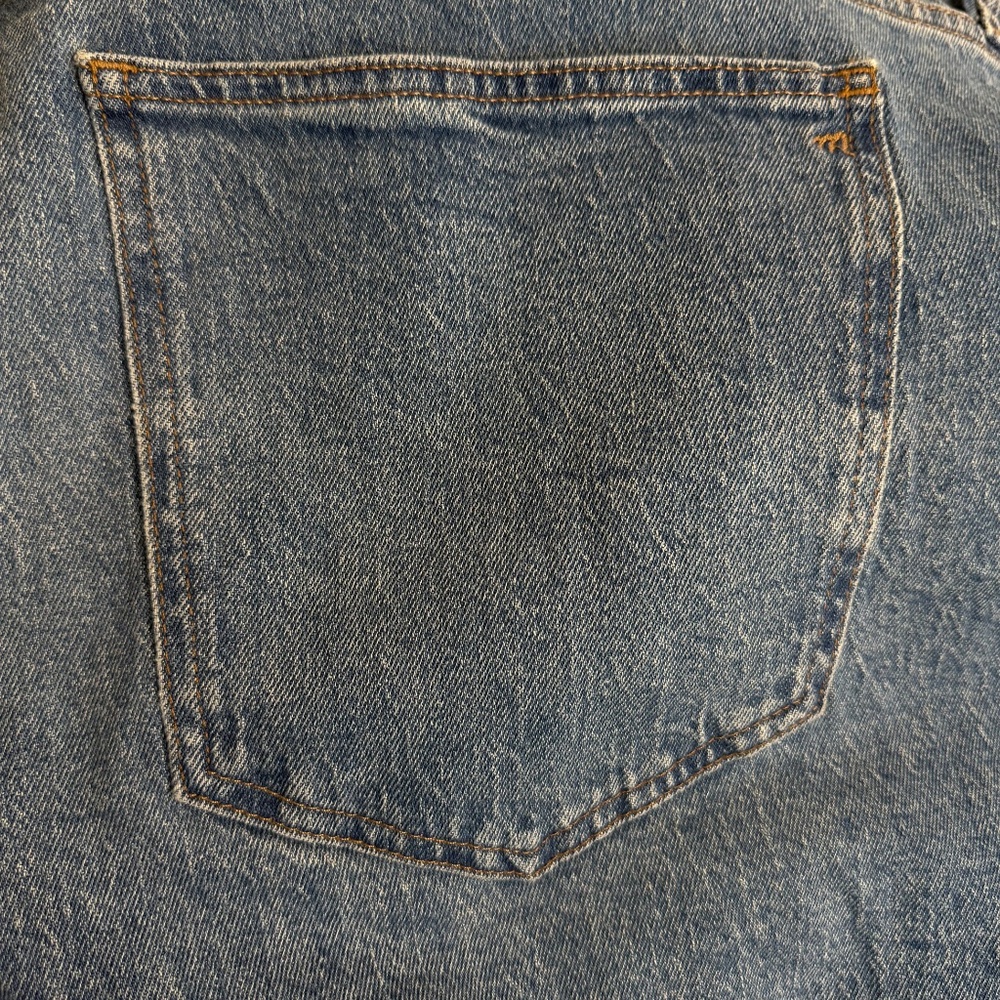 Madewell Womens Mid-Rise Perfect Vintage Ainsdale Wash Jeans Knee-Rip Plus 24W - Picture 16 of 16